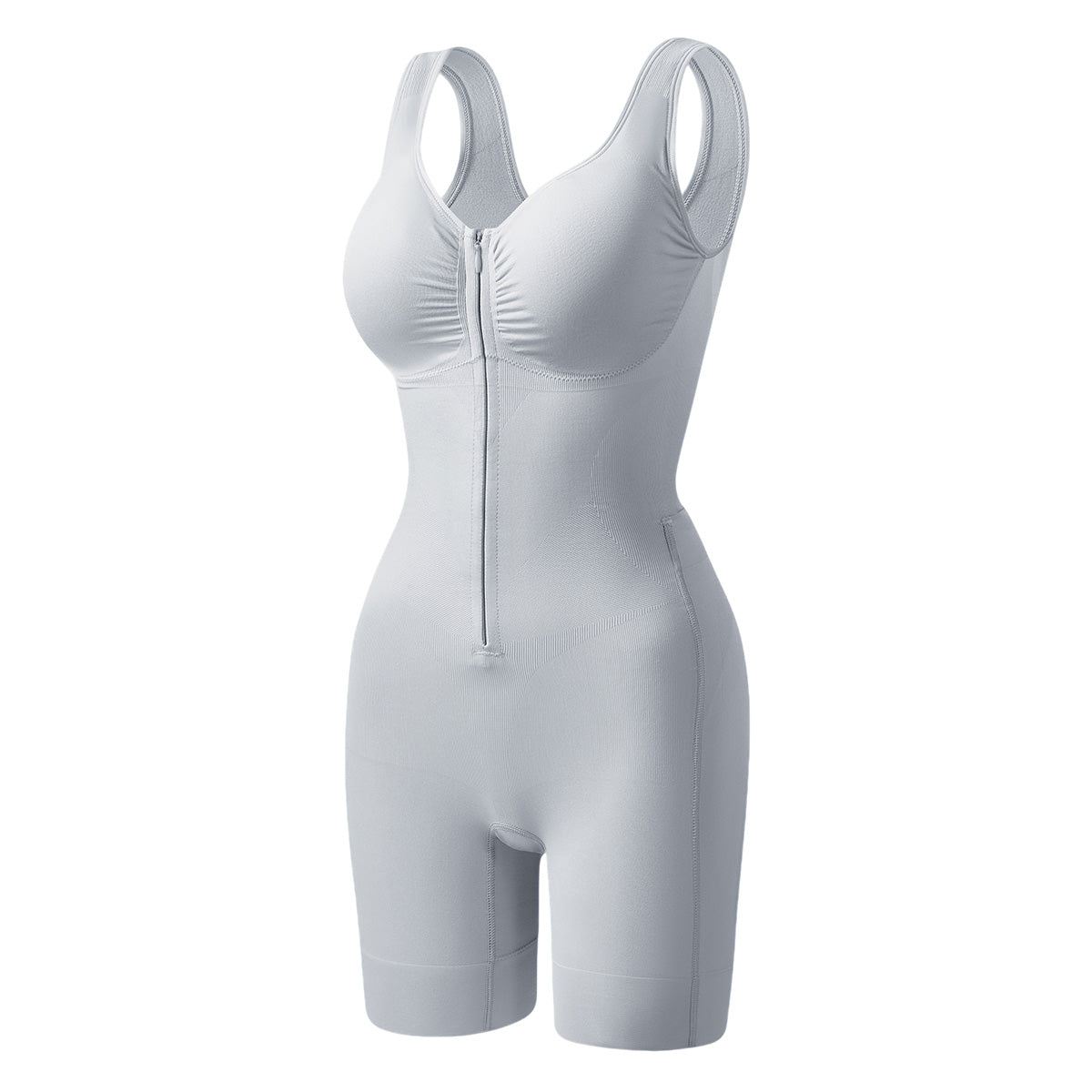 Easy-Off Zipper Bodysuit — Blue