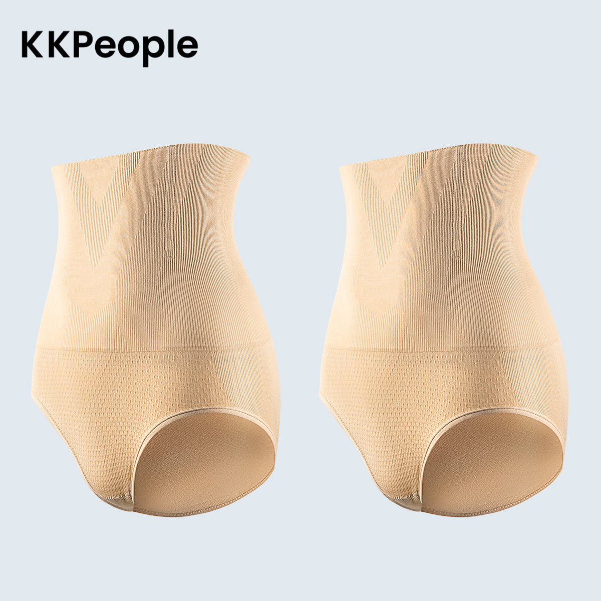 High-Waist Shaping Panties — 2 Pack — Nude + Nude