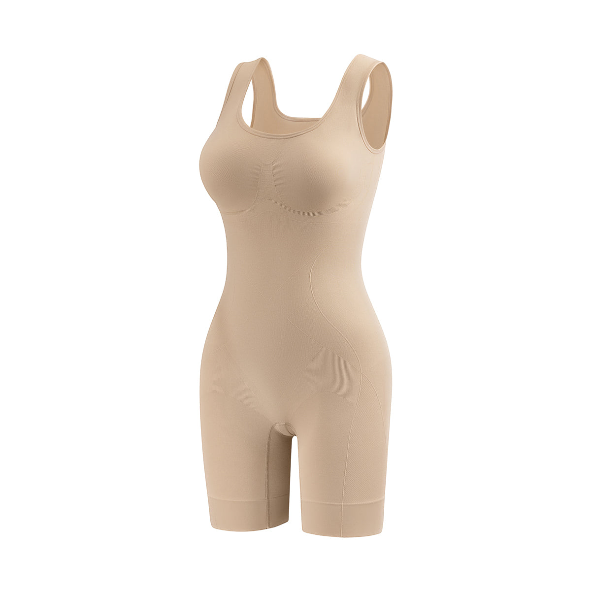 Tummy Control Bodysuit — Beige
